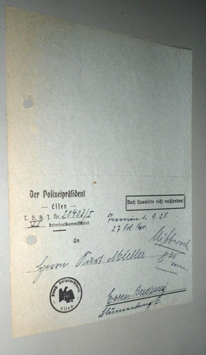 Altes anschreiben vorladung - altes,