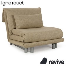Ligne Roset Multy Stoff Sessel Gelb Beige Schlaffunktion Neubezug