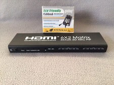 HDMI Matrix 6x2 Matrix 4KX2K 3D ARC PIP Umschalter Switch Audio Video für PC TV