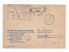 DDR Dienst ZKD Brief Zschopau