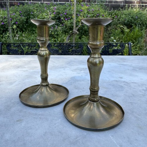 Pair candlesticks biedermeier - pair,