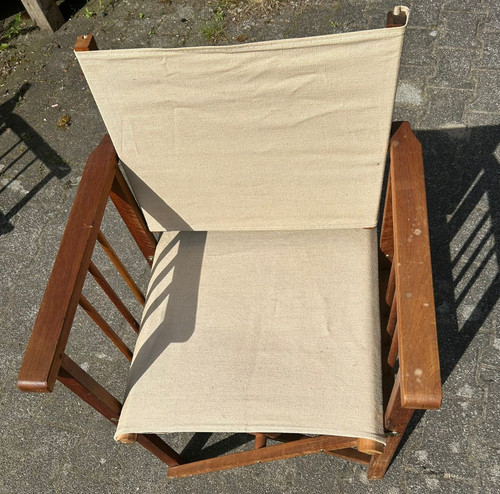 Vintage regiestuhl holz - regiestuhl,
