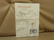 Steilwandzelt Suhl  Aufbauanleitung Anleitung Gestängeplan Plako Tex