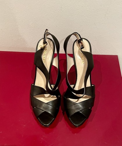 Prada high heels plateau peep - prada,