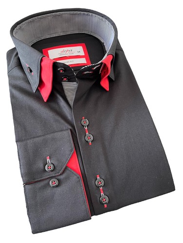 Black statement slim fit - black,