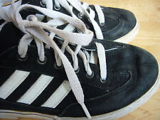 ?Adidas Turnschuh*Schwarz/Weiß - Leder/Canvas*Unisex*Gr34 #Vintage