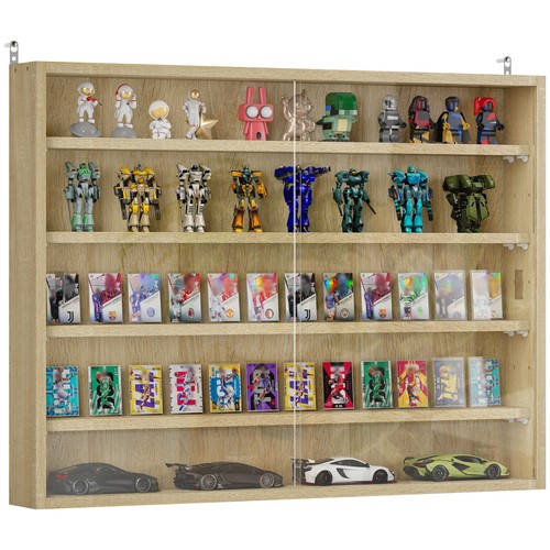 Homcom stufiges wandvitrine - homcom, 5-stufiges