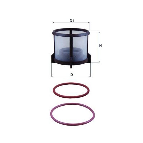 Kraftstofffilter mahle 72d2 - kraftstofffilter, kx
