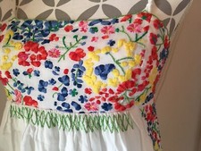 ♛ H&M GARDEN COLLECTION ♛ Edles KLEID m. STICKEREI SOMMERKLEID MINIKLEID XS 34