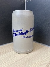 Bierkrug Brauereikrug Maßkrug Otto Nothhaft+Sohn Marktredwitz 1 Liter alt antik