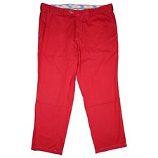 BUGATTI Herren Jeans Hose stretch Stoff Chino straight Sommer 54 XXL W38 L28 rot