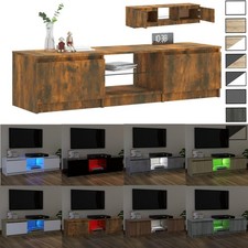 RGB LED TV Schrank Lowboard Fernseher Fernsehschrank Sideboard Fernsehtisch