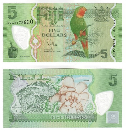 Fidschi dollar polymer - fidschi, 5