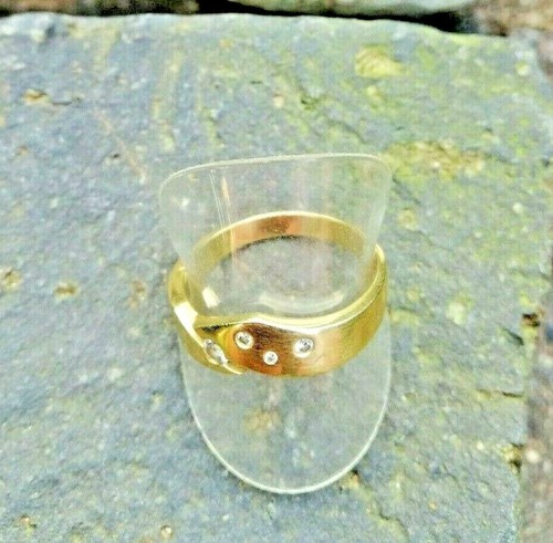 Ring massiv mit - 4, diamanten