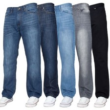  Herrenjeans normale Passform gerades Bein Denim Hose Hose groß groß groß alle Taillengrößen