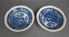 2 x Schale Spode Blue Tower England