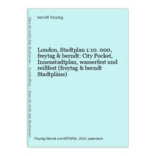London, Stadtplan 1:10.000, freytag & berndt: City Pocket, Innenstadtplan, wasse