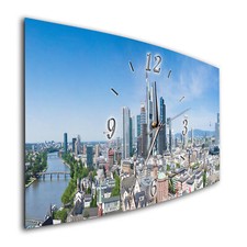 BM Wanduhr 60 cm x 30 cm leises Uhrwerk Quarzuhrwerk 7767-1a Frankfurt Main