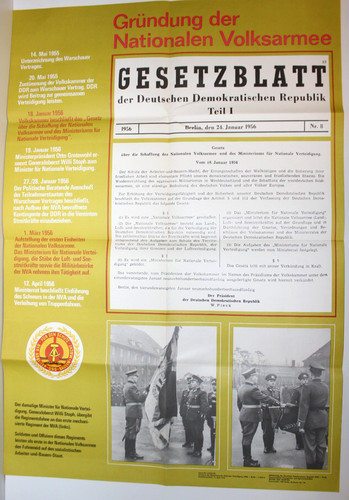 Ddr nva lehrtafel - lehrtafel, gründung