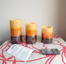 LED Kerzen Set Echtwachs -