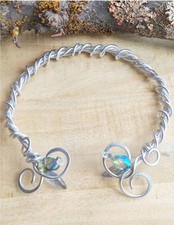 🌹Halsreif silber, keltisch, Elbenschmuck Mittelalterschmuck, Halsreif Wikinger 