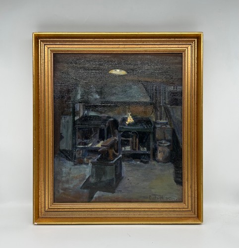 ölbild gustaf larsen - Ölbild,