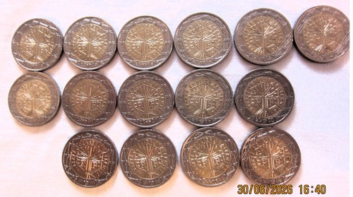Münzen frankreich 2 euro - münzen, /