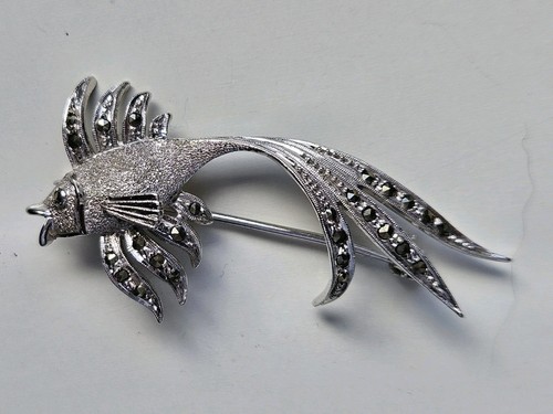Art deco markasit brosche - art-deco-markasit,