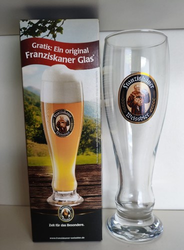Weißbierglas der franziskaner - weißbierglas,