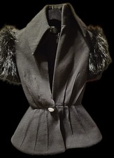 Original Balmain Faux Fur-Trim