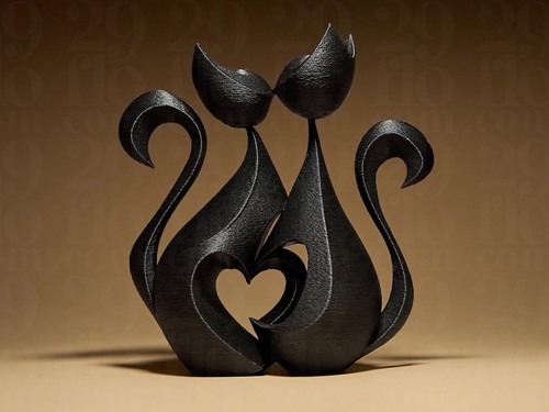 Two kittens love schwarze - two,