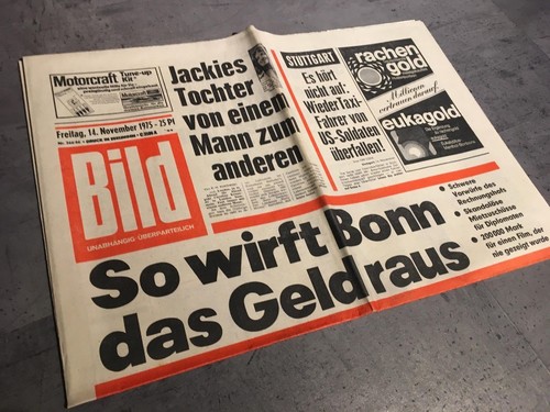 Bildzeitung 1975 - bildzeitung, 14.11.1975