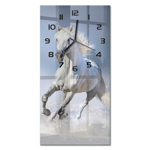 Wanduhr aus gehärtetem glas - wanduhr,
