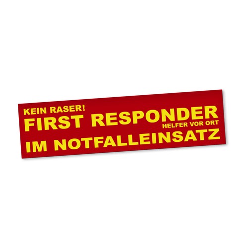 First responder magnetschild - first,
