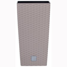 Polyrattan Übertopf Mocca 265 Blumentopf Hochtopf Hochkübel Eckig Viereck Kübel