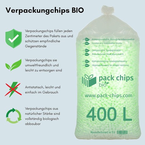 400 liter bio verpackungschips - 400,