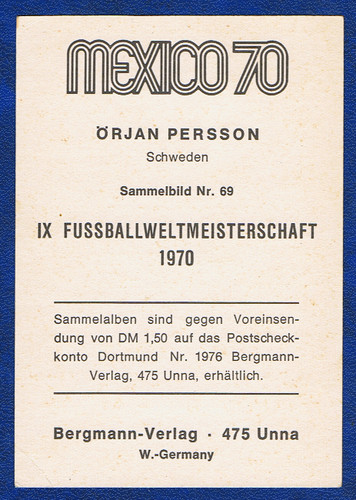 Fussball bergmann sammelbild - bergmann,