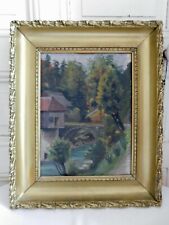 Ph Pierre de CHARTEUX "La Serre de la Dia" Öl Auf Leinwand Marouflée 1892