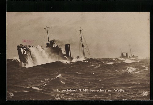 Torpedoboot 145 bei - ak, s.