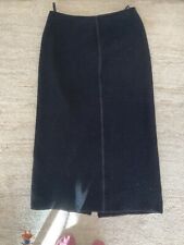 Backstage: Superschöner knöchellanger Rock, schwarz, aus Wollfilz, Größe XL