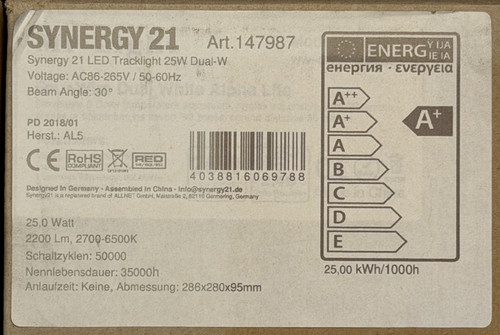 Synergy led tracklight 25w - 21,