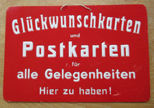 Altes Werbe - Schild