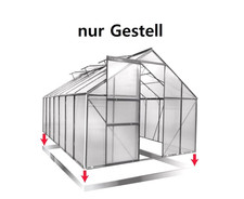 BRAST Aluminiumprofile Gestell für Gewächshaus 430x250x205  Anthrazit Neu