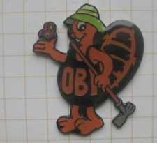 OBI BIBER MIT HACKE u. SCHETTERLING ....................... Haushalt Pin (111j)