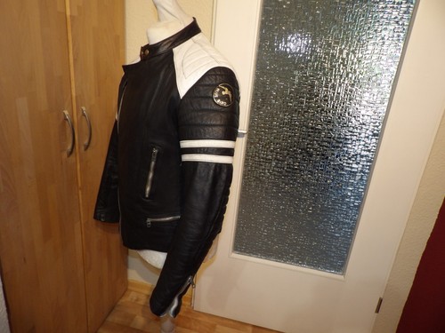 Blue bird moto cuir - bird,