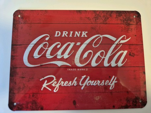Coca cola blechschild - coca, vintage