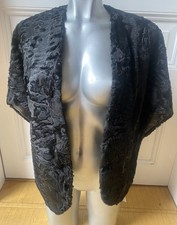 Persianer Pelz Umhang?Stola Schwarz für Theater / Requisite Vintage