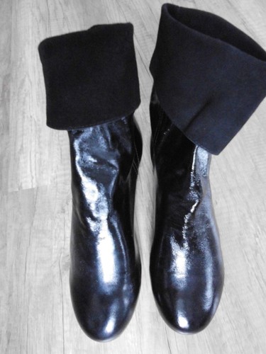 Schwarze lackstiefelette gr - lackstiefelette,,