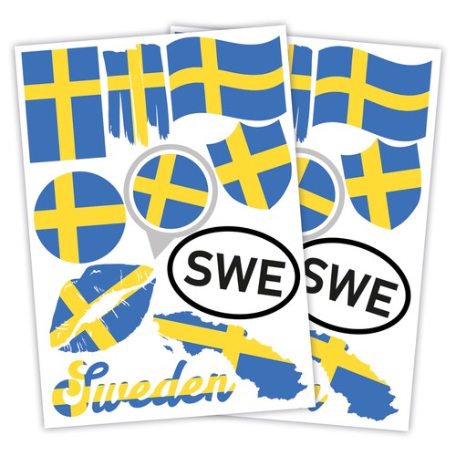 Länderfahnen sticker flaggen - länderfahnen,