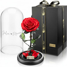 Personalisierte Rose - Konservierte Rose in Geschenkbox, Romantisches Geschenk
